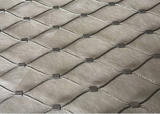 Building 7x7 Flexible Stainless Steel Cable Mesh Anti Corrosive