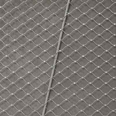 Balustrade Infill Cable 80x80mm Ferrule Rope Mesh For Staircase