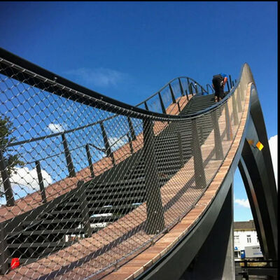 AISI316/316L Stainless Steel Rope Mesh with 50mm to 200mm Hole Size for Wire Rope Plant Trellis and Protective Net