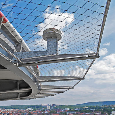 316 7 X 19 Stainless Rope Mesh For Inox Helideck Perimeter Safety Net
