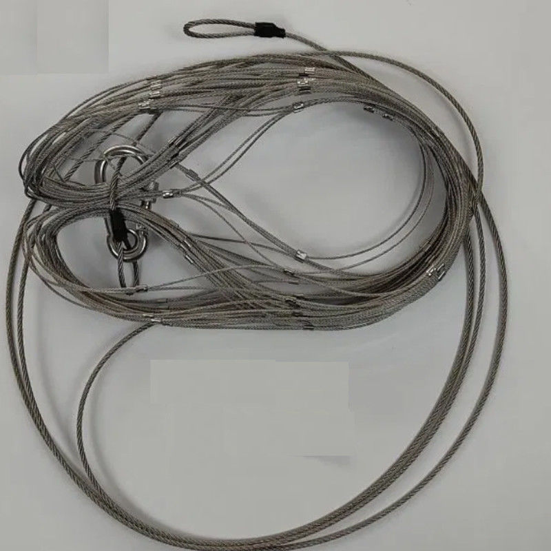 1.2mm Wire Diameter 25x25mm Hole Size Fall Prevention Balustrade Cable Mesh Safety Net