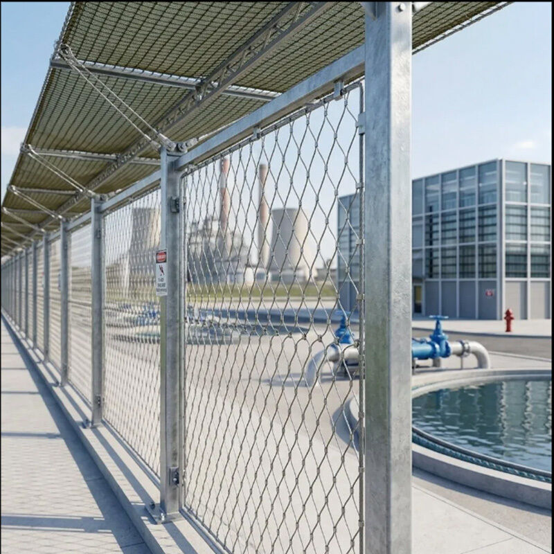 High Strength Anti Drone Net Drone Protection Net with 500mm Hole Size in Stainless Steel SUS 304 316