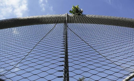 ตาข่ายนิรภัยสแตนเลสสตีล ลวด 2.0 มม. รู 60x60 มม. ป้องกันการตก