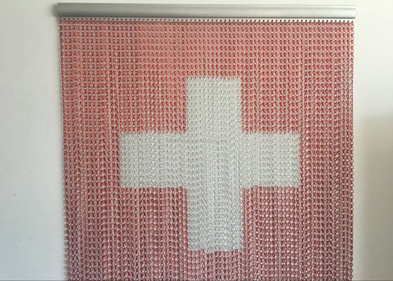 ม่านเชื่อมโยงห่วงโซ่ที่น่าสนใจอลูมิเนียมการรักษาพื้นผิวอโนไดซ์