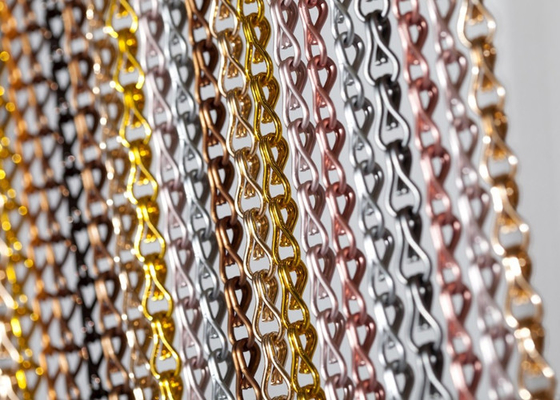 ตกแต่งห้องโถงนิทรรศการ Chain Link Fly Screen 90x210cm