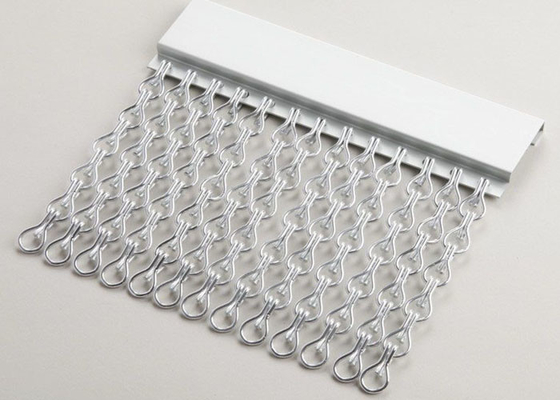 ห้องโถงนิทรรศการตกแต่ง 1.5mm Chain Link Curtain ขนาดที่กำหนดเองและสี Metal