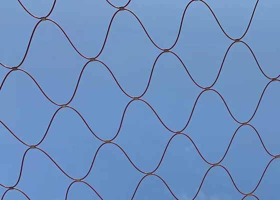 Pvc 304 ราวบันไดสแตนเลสลวดตาข่ายสถาปัตยกรรมลวดตาข่ายไม่เป็นสนิม