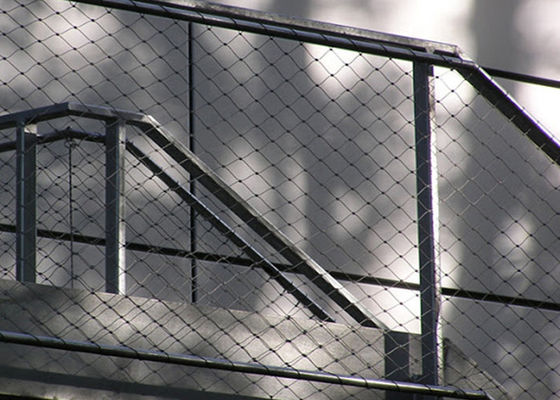 ตาข่ายเชือกเหล็กแน่นทนทานสูงขนาดรูรับแสง 25 มม. - 300 มม