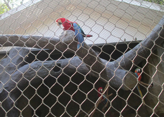 304 สแตนเลส สายใย Mesh สําหรับบันได Aviary ขนาดที่กําหนดเอง