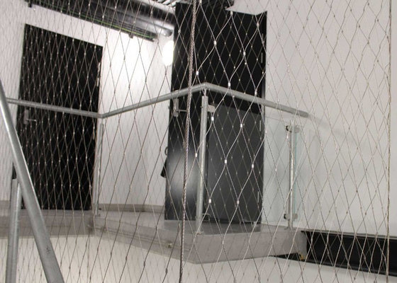 ความสูงที่กําหนดเอง Balustrade สแตนเลสเคเบิล Mesh 2.0mm สายผิวเคลือบ