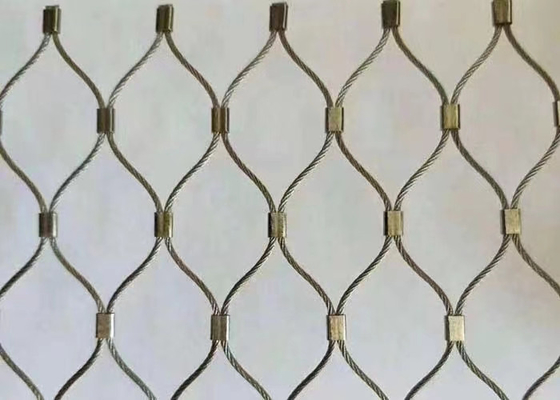 316 สแตนเลส เนื้อผ้า Ferrule สายเชือก Mesh สําหรับนกสวนสัตว์