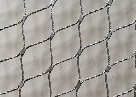 สายเหล็กไร้สแตนเลสที่ยั่งยืน สวนสัตว์ สาย Mesh รอบสําหรับสิงโต