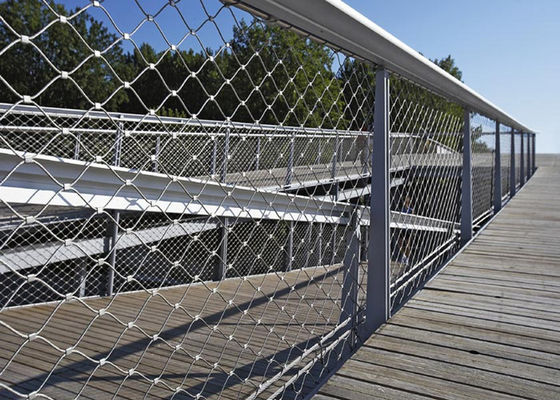 X-ยืดประดับสายเชือก Mesh รั้วสแตนเลส 2.0mm