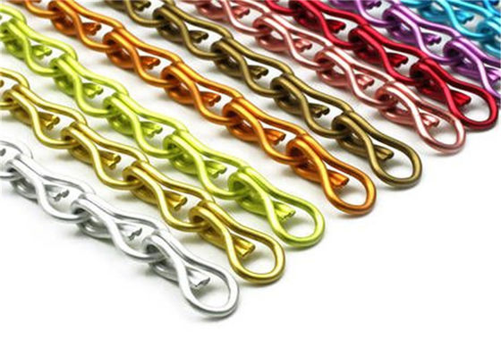 อลูมิเนียม Chain Link Fly Screen แมลงน้ำหนักเบาใบรับรองมาตรฐาน ISO