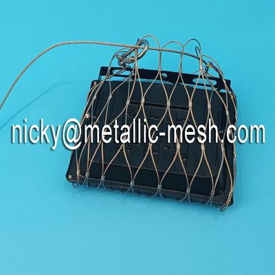 SS 316 เครือข่ายความปลอดภัยเคเบิล Anti Drop Prevention Net สําหรับไฟ / กล้อง / เครื่องเสียง