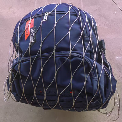 กระเป๋าสะพายเคเบิลความปลอดภัยเหล็กดัดเหล็กสําหรับการป้องกันการตกของเสียง