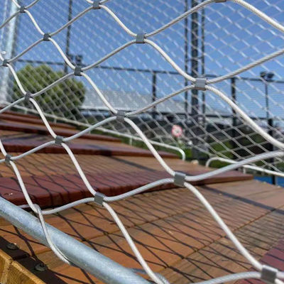316 โฟกซิเบิล Ferruled สแตนเลส สายใย Mesh สําหรับสวนสัตว์ Cage Mesh