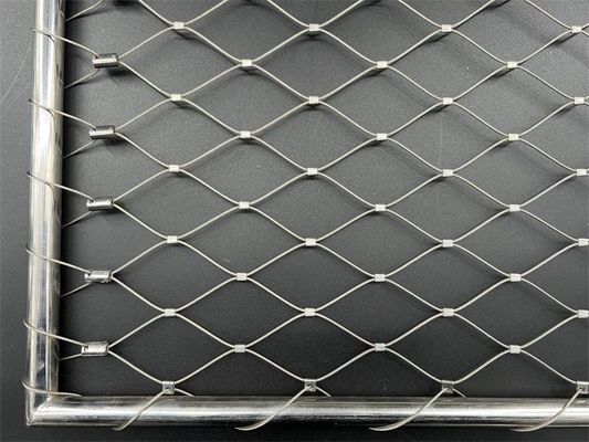 SS316 7 * 7 สแตนเลส Balustrade สายเคเบิล Mesh สําหรับบันได