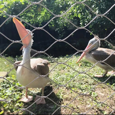 สายไฟฟอร์รูล สายใย สแตนเลส สายเคเบิล Mesh สําหรับสวนสัตว์นก Aviary Net