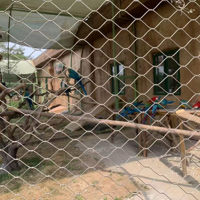 304 316L สแตนเลส Mesh เครือข่าย Aviary Mesh สวนสัตว์ สายใย Mesh