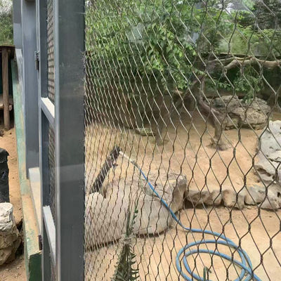 2 มิลลิเมตร ยืดหยุ่น สแตนเลส สายสาย Mesh สวนสัตว์ Aviary Netting