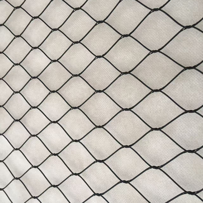 ตาข่ายลวดสลิงสแตนเลสสตีลออกไซด์ดำสำหรับราวบันได