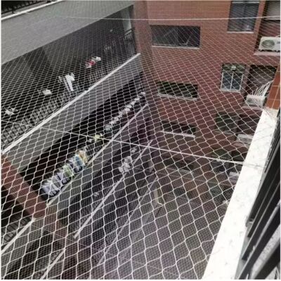 เครือข่ายเคเบิลสายเหล็กไร้ขัดเหล็กสถาปัตยกรรมสําหรับเครือข่ายคุ้มกันรั้ว