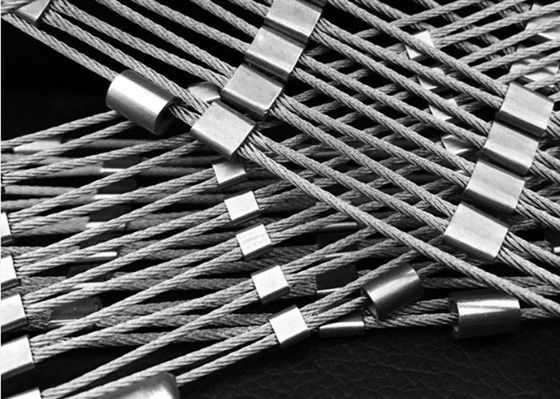 ปีนตาข่ายเพชรรูปร่าง 316 ปลอกตาข่ายเชือก