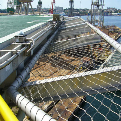 316 7 X 19 ตาข่ายเชือกสแตนเลสสำหรับ Inox Helideck Perimeter Safety Net