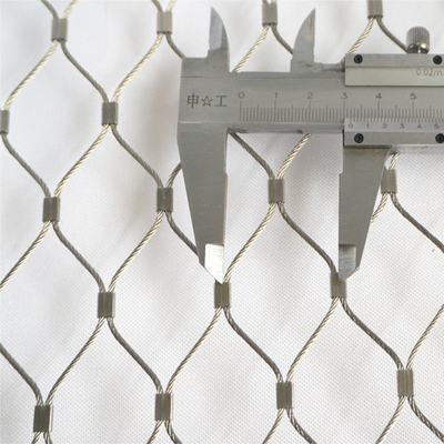 Aisi 316 X Tend Cable Ferrule ตาข่ายสวนสัตว์สแตนเลสพร้อมปลอกแขน