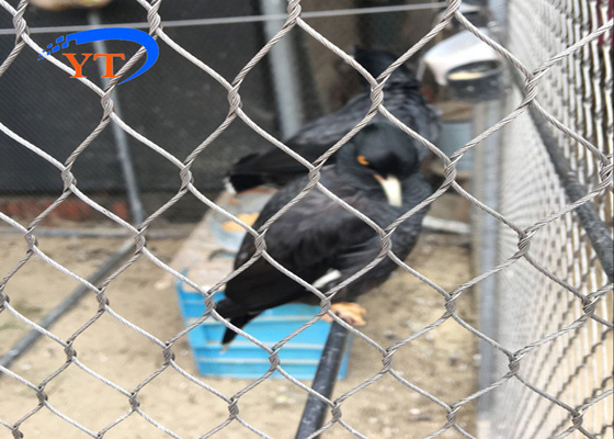 ตาข่ายกันนก Aviary Fence Steel Cable Mesh 30*30mm